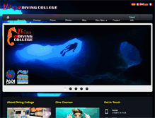 Tablet Screenshot of ibiza-diving-college.com